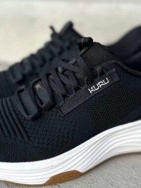 Kuru Atom 2 Women's Black Athletic Shoes Sneakers.  Plantar Fasciitis, Heel pain